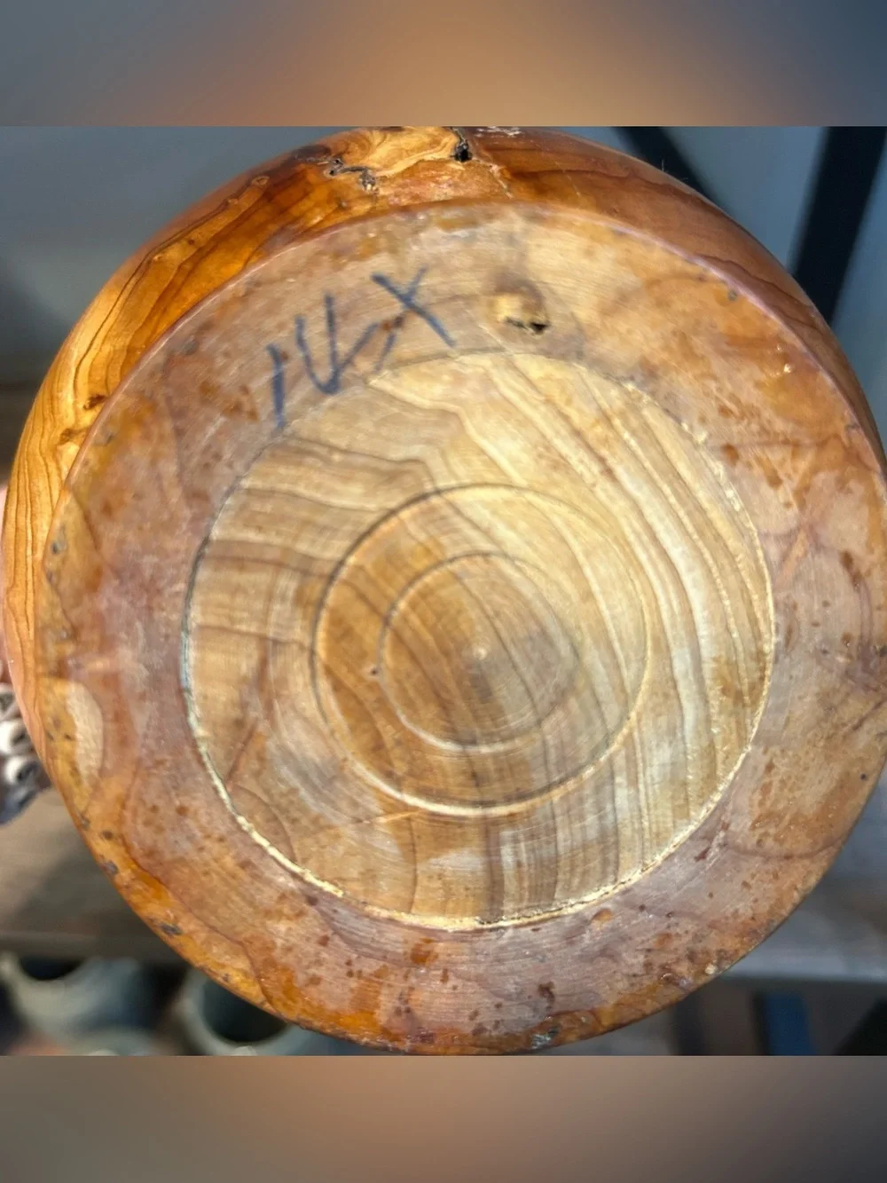 Birdseye Maple Burl Wood Turned Vase Decorative 9”